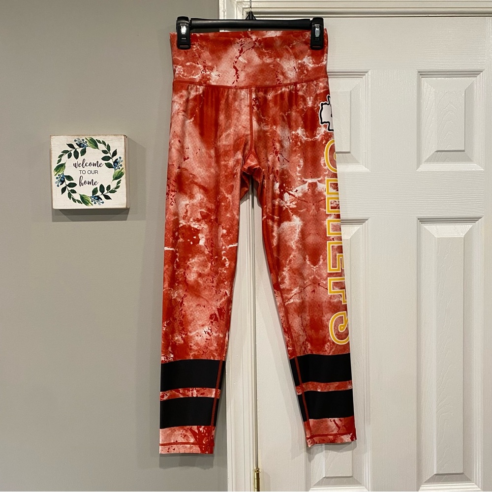NFL Women Kansas City Chiefs Concepts Sport Red Black Dormer Knit Leggings Small